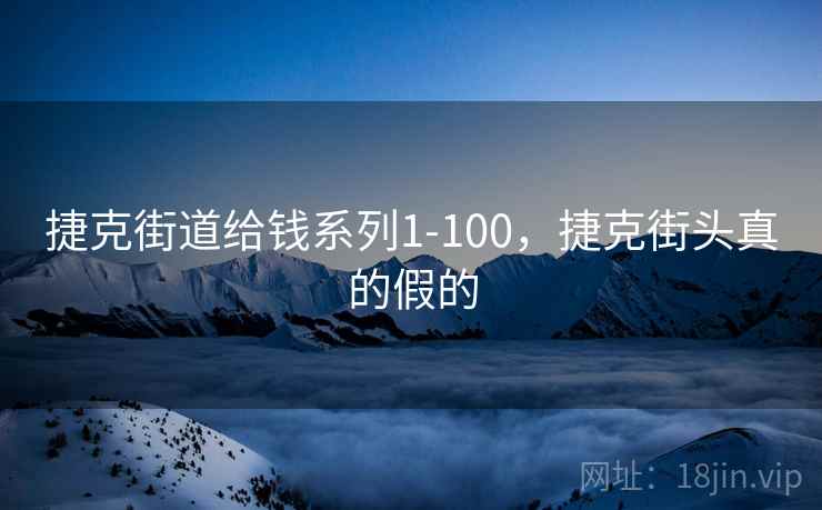 捷克街道给钱系列1-100，捷克街头真的假的