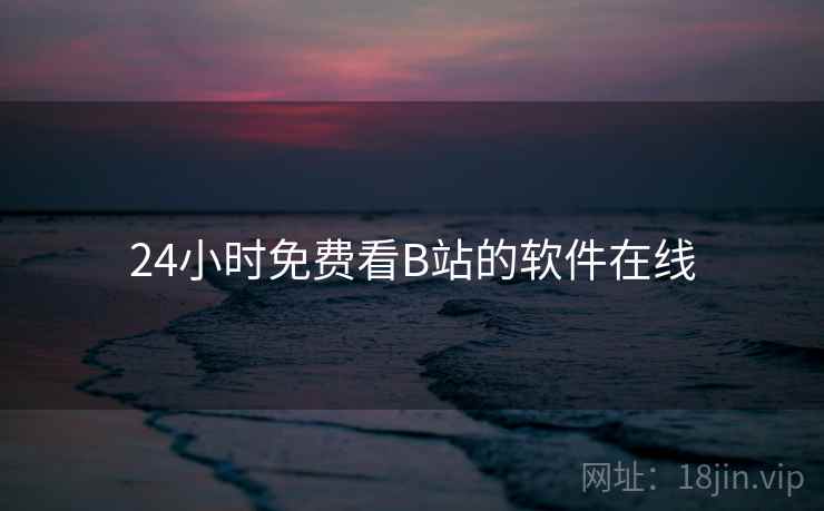 24小时免费看B站的软件在线