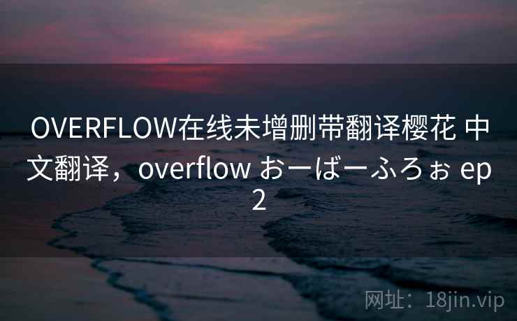 OVERFLOW在线未增删带翻译樱花 中文翻译，overflow おーばーふろぉ ep2